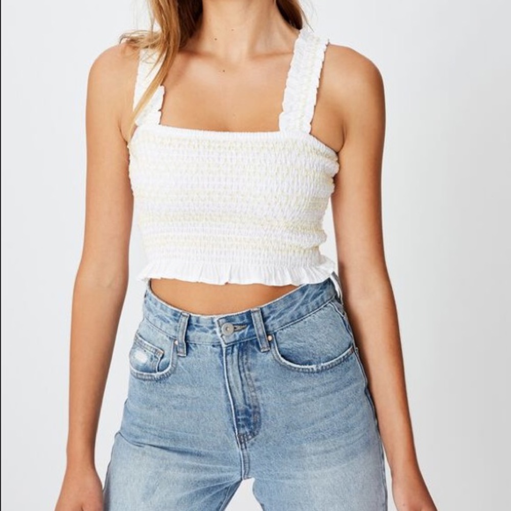 Cotton On Shirred Tank Top